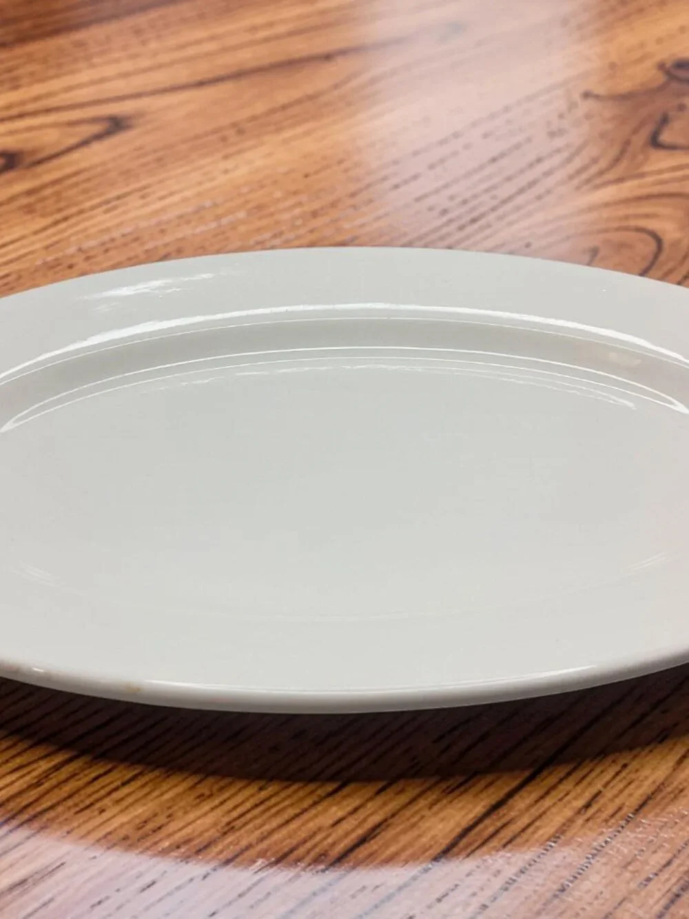 vintage 1980s onieda buffalo china cream white stoneware serving platter